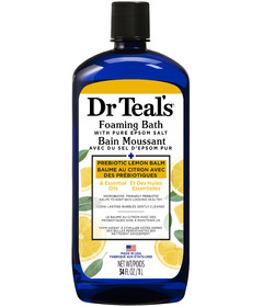Dr Teal's Foaming Bath with Pure Epsom Salt Prebiotic Lemon Balm
