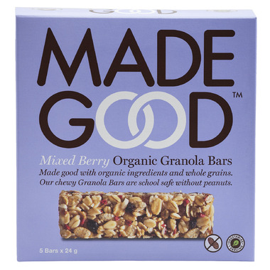 MadeGood Mixed Berry Organic Granola Bars MadeGood Mixed Berry Organic Granola Bars