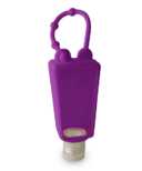 Sariso Mini Silicone Hand Sanitizer Holder with Empty Bottle Purple