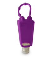 Sariso Mini Silicone Hand Sanitizer Holder with Empty Bottle Purple