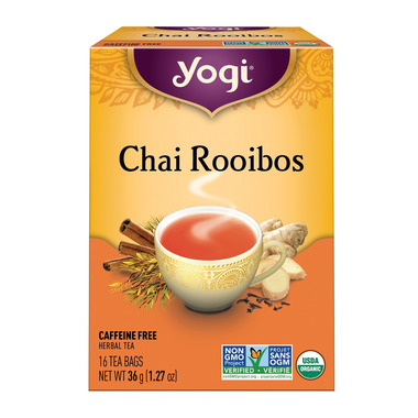 thumbnail image 2 of Yogi Tea Mango Ginger Herbal Tea – 4 Packs (64 Tea Bags Total) – Organic, Caffeine Free, Zesty Ginger Flavor 2 of 4