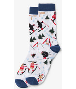 Hatley Little Blue House Wild About Skiing Chaussettes Crew pour hommes