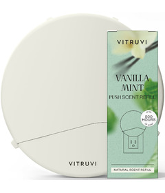 Vitruvi Push Plug-In Wall Diffuser & Push Scent Refill Vanilla Mint Bundle