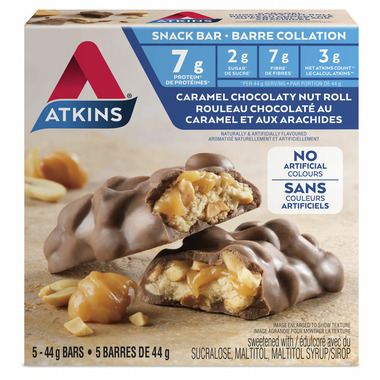 Atkins Snack Bars Caramel Chocolaty Nut Roll Atkins Snack Bars Caramel Chocolaty Nut Roll