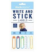 Stuck on You Write on Labels Stick on Blue