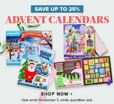 Save up to 25% on Advent Calendars