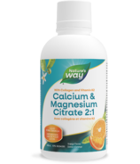 Nature's Way Calcium et citrate de magnésium 2 :1 Orange liquide