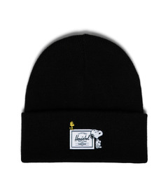 Herschel Supply x Peanuts Elmer Beanie Snoopy & Woodstock Black