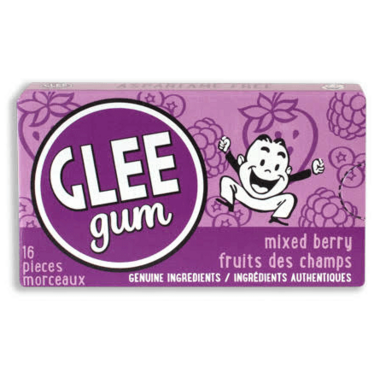 Glee Gum All Natural Mixed Berry Gum Glee Gum All Natural Mixed Berry Gum