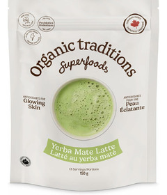 Organic Traditions Yerba Mate Mint Latte with Matcha & Probiotics