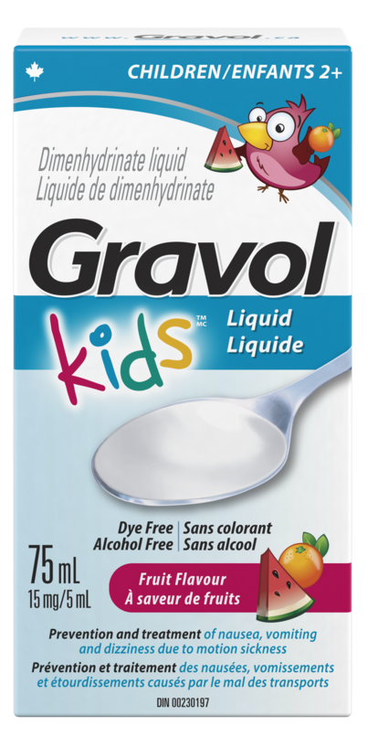 Buy Gravol Kids Liquid at Well.ca | Free Shipping $35+ in Canada