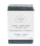 The Bare Home Charcoal Hand + Body Bar Soap Cypress + Neroli