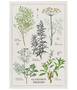 Now Designs Garden Herbs Lingette à vaisselle en coton