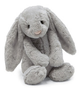 Jellycat Bashful Grey Bunny (lapin gris) 