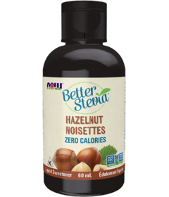 NOW Better Stevia Liquid Sweetener Hazelnut