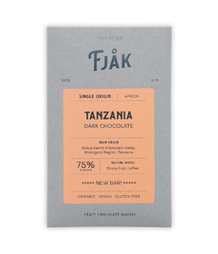 Fjak Tanzania Dark Chocolate 75%