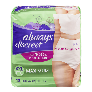 Always Discreet Underwear XXL
