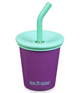 Klean Kanteen Kid Cup with Straw Lid and Matching Straw Sparkling Grape