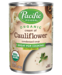 Soupe condensée crème de chou-fleur biologique Pacific Foods