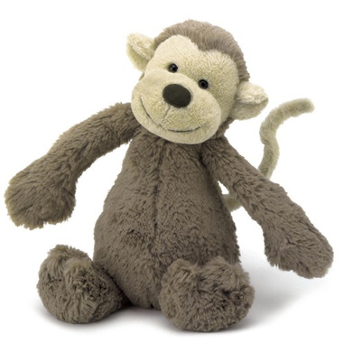 jellycat monkey lovey