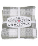 Now Designs Check Dishcloth Set London Gray