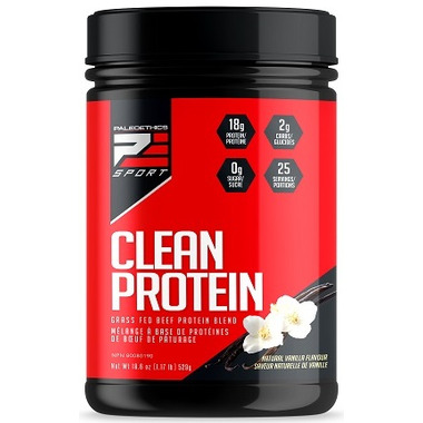 PaleoEthics Sport Clean Protein Grass Fed Beef Protein Vanilla Flavour