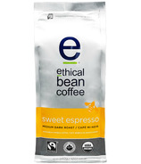 Ethical Bean Coffee Sweet Espresso Medium Dark Roast Whole Bean Coffee