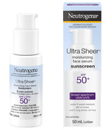Neutrogena Ultra Sheer Moisturizing Face Serum Sunscreen SPF 50+