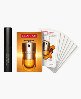 Spend $65 on Clarins and receive a free Clarins Eye Duo ($51 Value)