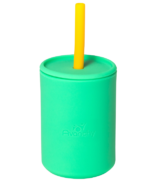 Avanchy La Petite Silicone Baby Cup With Straw Green