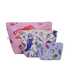 image of BAGGU Go Pouch Set Sea Creatures with sku:320346