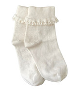 Q for Quinn Undyed Organic Cotton Lace Socks