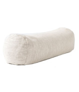 Halfmoon mini coussin lombaire cylindrique édition limitée en lin naturel