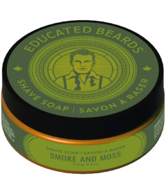 Educated Beards Shave Soap Smoke & Moss