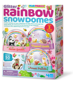 4M Glitter Rainbow Water Domes