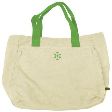 Gaiam Tote Bag and Headband Combo Beige/Green Trim Gaiam Tote Bag and Headband Combo Beige/Green Trim