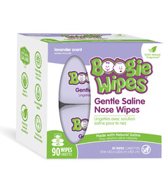 Boogie Saline Nose Wipes Lavender