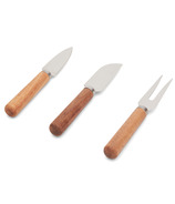 Ironwood Acacia Wood Handle Cheese Knives Set