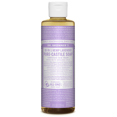 Dr. Bronner\'s Organic Pure Castile Liquid Soap Lavender 8 Oz Dr. Bronner\'s Organic Pure Castile Liquid Soap Lavender 8 Oz