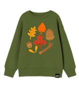 Sweat-shirt Kawaii pour enfants avec sifflet et flûte, feuilles d'automne