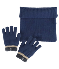 Calikids Knit Neckwarmer and Glove Blue Bundle