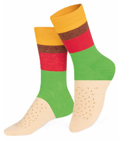 Eat My Socks Kids Cheeseburger Socks