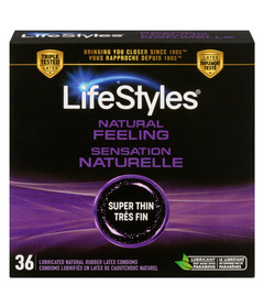 Lifestyles Natural Feeling Latex Condoms
