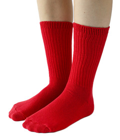 Okayok Dyed Cotton Socks Cherry