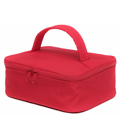 image of BAGGU Small Cosmetic Case Candy Apple with sku:320356