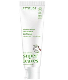 ATTITUDE Super Leaves Kids Fluoride-Free Toothpaste Coconut & Mint