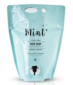 Mint Cleaning Dish Soap Refill Party Pouch