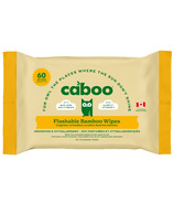 Caboo Bamboo Flushable Wipes Unscented
