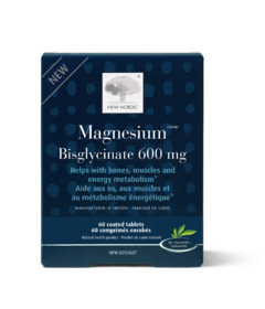 image of New Nordic Magnesium Bisglycinate 600mg with sku:334339