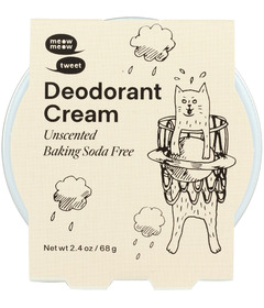 image of Meow Meow Tweet Baking Soda Free Deodorant Cream Unscented with sku:338376